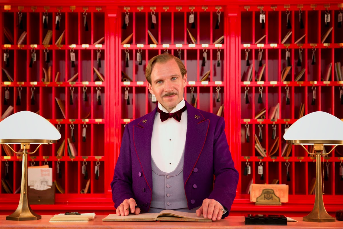 ralph fiennes in GRAND BUDAPEST HOTEL