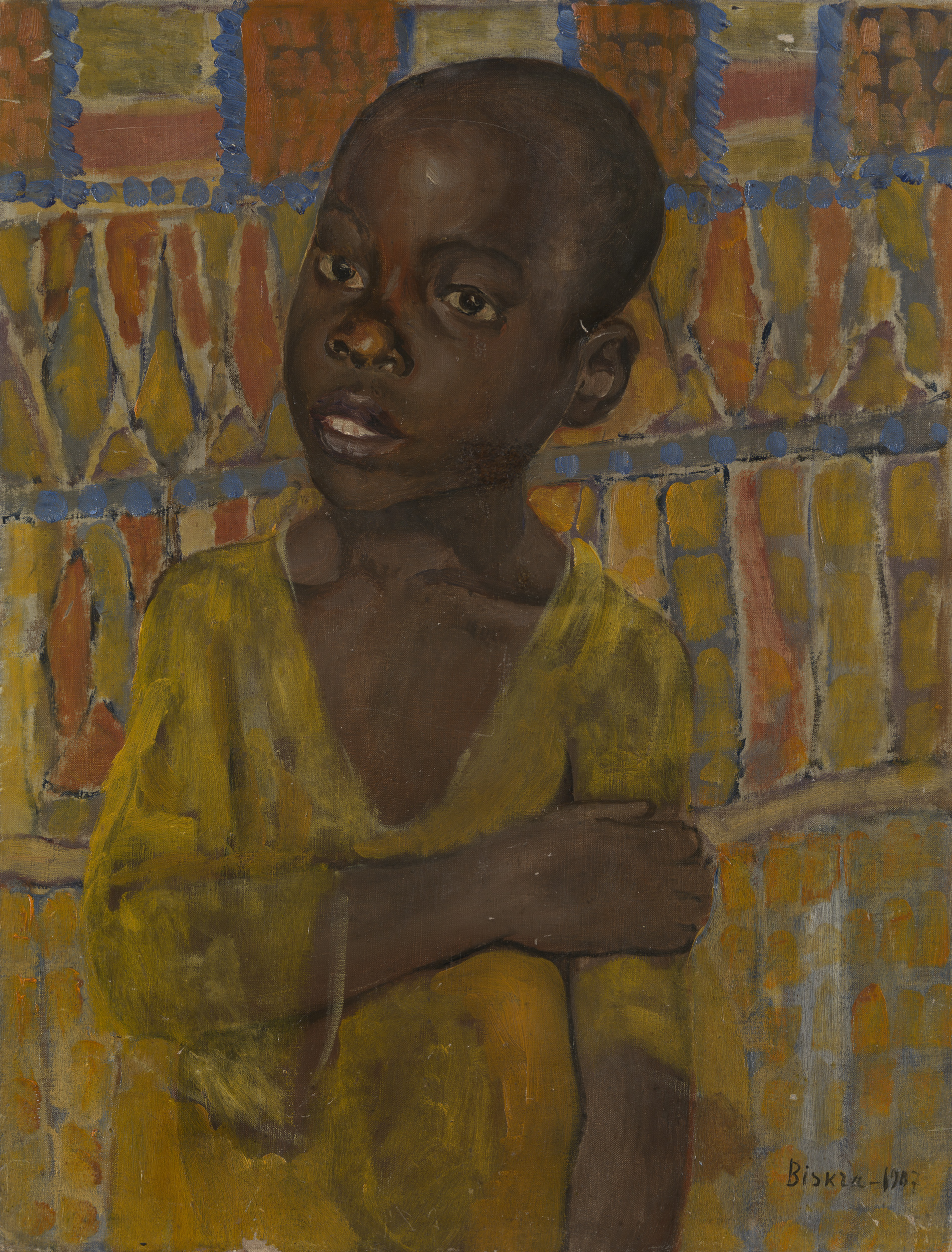 Lot 28 Kuzma Petrov-Vodkin, Portrait of an African Boy